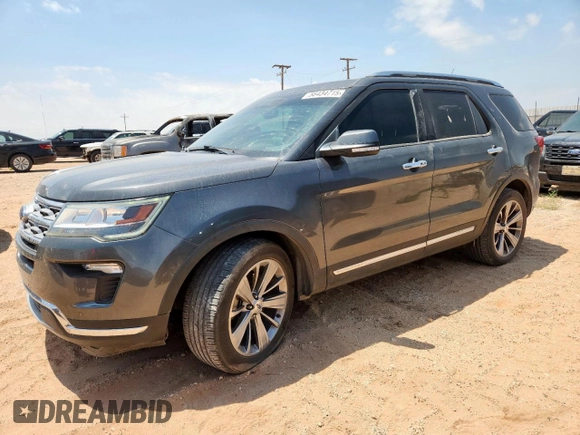 2018 Ford Explorer Limited with VIN 1FM5K7FH5JGB69277, listed as a Copart auction lot 56434715 with 73,933 mi miles and Clean title. Bid and sale history available at DreamBid. Image 1.