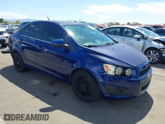 2013 Chevrolet Sonic LT with VIN 1G1JC5SG0D4168831, listed as a IAAI auction lot 42124531 with 149,096 mi miles and . Bid and sale history available at DreamBid. Image 1.