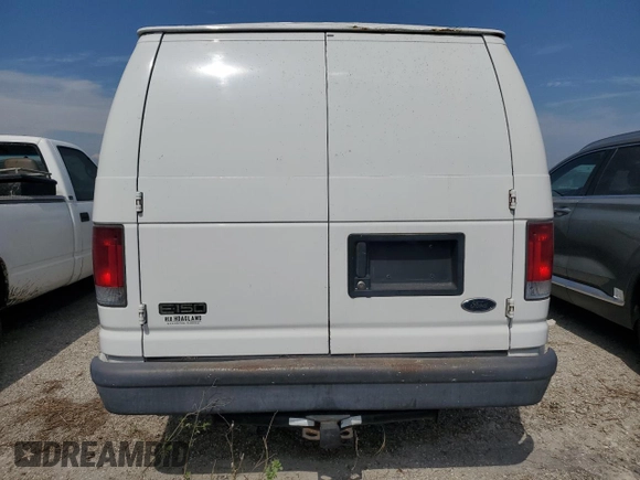 2004 Ford Econoline Cargo with VIN 1FTRE14W94HA79656, listed as a Copart auction lot 75132854 with 202,889 mi miles and Salvage Title. Bid and sale history available at carsss.com. Image 6.
