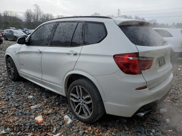 2017 BMW X3 xDrive35i with VIN 5UXWX7C56H0U39977, listed as a Copart auction lot 41337845 with 119,286 mi miles and Salvage Title. Bid and sale history available at DreamBid. Image 2.
