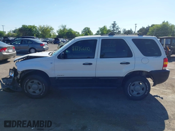 2002 Ford Escape XLS Choice with VIN 1FMYU01102KC48220, listed as a IAAI auction lot 42276600 with 195,358 mi miles and . Bid and sale history available at DreamBid. Image 14.