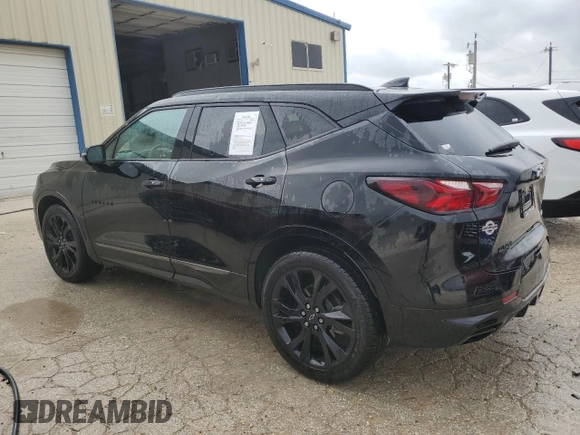 2022 Chevrolet Blazer RS with VIN 3GNKBERS7NS236298, listed as a Copart auction lot 53405145 with 51,334 mi miles and Clean title. Bid and sale history available at DreamBid. Image 2.
