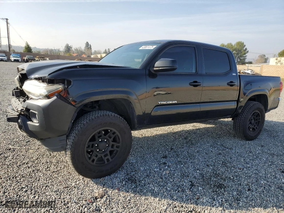 2018 Toyota Tacoma SR with VIN 5TFAX5GN6JX120683, listed as a Copart auction lot 43861475 with 142,832 mi miles and Salvage Title. Bid and sale history available at carsss.com. Image 1.