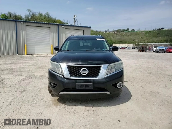 2015 Nissan Pathfinder S with VIN 5N1AR2MM5FC635656, listed as a Copart auction lot 54740355 with 125,835 mi miles and Salvage title. Bid and sale history available at DreamBid. Image 14.