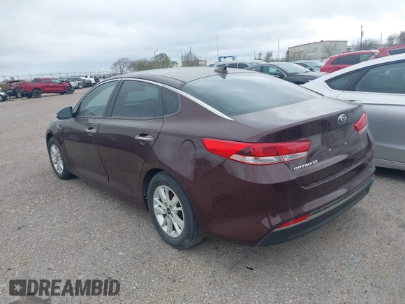 2017 Kia Optima LX with VIN 5XXGT4L3XHG160254, listed as a IAAI auction lot 41622748 with 80,012 mi miles. Bid and sale history available at carsss.com. Image 3.