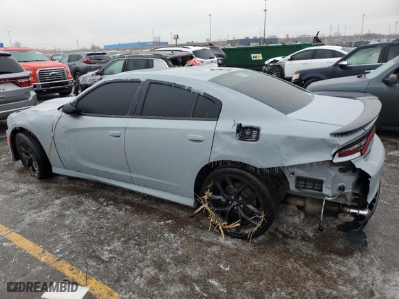 2021 Dodge Charger R/T with VIN 2C3CDXCT3MH653590, listed as a Copart auction lot 43928525 with 35,788 mi miles and Salvage Title. Bid and sale history available at carsss.com. Image 2.