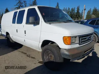 2006 Ford Econoline Cargo with VIN 1FTSS34L26DB14785, listed as a IAAI auction lot 41421286 with 202,580 mi miles and . Bid and sale history available at DreamBid. Image 1.