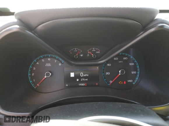 2022 Chevrolet Colorado 4WD Z71 with VIN 1GCGTDENXN1333289, listed as a Copart auction lot 59549725 with 19,583 mi miles and Salvage title. Bid and sale history available at DreamBid. Image 9.