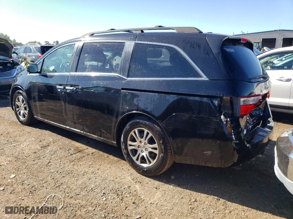 2011 Honda Odyssey EX-L with VIN 5FNRL5H66BB022626, listed as a Copart auction lot 60846794 with 284,050 mi miles and Salvage Title. Bid and sale history available at carsss.com. Image 2.