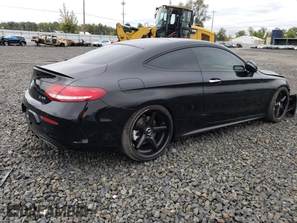 2017 Mercedes-Benz C 43 AMG with VIN WDDWJ6EB1HF593550, listed as a Copart auction lot 74657224 with 77,780 mi miles and Salvage Title. Bid and sale history available at carsss.com. Image 3.