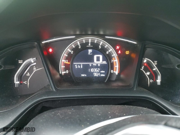 2017 Honda Civic Coupe LX-P with VIN 2HGFC4B00HH311362, listed as a Copart auction lot 44017165 with 118,362 mi miles and Salvage Title. Bid and sale history available at carsss.com. Image 9.