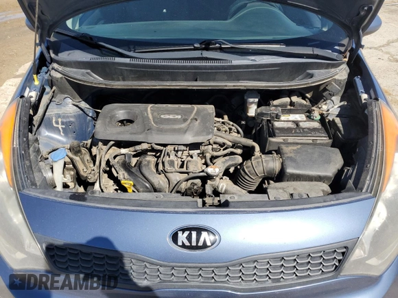 2016 Kia Rio LX with VIN KNADM5A31G6640055, listed as a Copart auction lot 49358645 with 170,996 mi miles and Salvage Title. Bid and sale history available at carsss.com. Image 12.