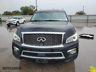 2016 Infiniti QX80 with VIN JN8AZ2NE4G9121795, listed as a Copart auction lot 69585904 with 158,465 mi miles and Salvage Title. Bid and sale history available at carsss.com. Image 5.