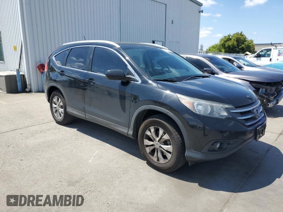 2013 Honda CR-V EX-L with VIN 2HKRM3H77DH510384, listed as a Copart auction lot 54812945 with 139,174 mi miles and Salvage Title. Bid and sale history available at DreamBid. Image 4.