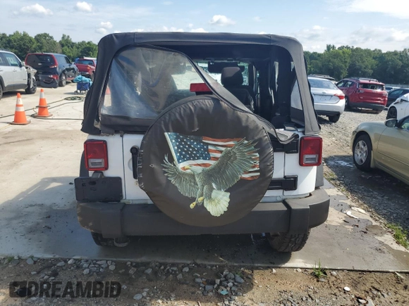 2018 Jeep Wrangler Sport S with VIN 1C4GJWAG3JL923728, listed as a Copart auction lot 62658595 with Not provided miles and Non repairable. Bid and sale history available at DreamBid. Image 6.