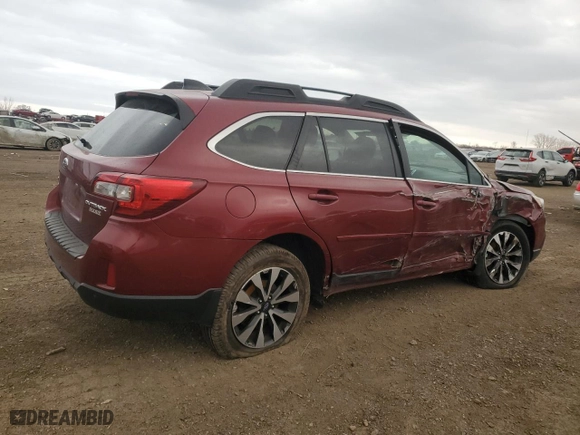 2017 Subaru Outback Limited with VIN 4S4BSANC2H3302133, listed as a Copart auction lot 49502045 with 42,608 mi miles and Salvage Title. Bid and sale history available at carsss.com. Image 3.
