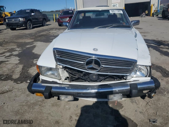 1982 Mercedes-Benz 380 Series 380SL with VIN WDBBA45A0CB010663, listed as a Copart auction lot 50511365 with 60,444 mi miles and Salvage Title. Bid and sale history available at carsss.com. Image 5.