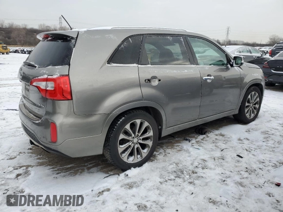 2015 Kia Sorento SX with VIN 5XYKW4A71FG578668, listed as a Copart auction lot 89396265 with 148,116 mi miles and Clean Title. Bid and sale history available at carsss.com. Image 3.