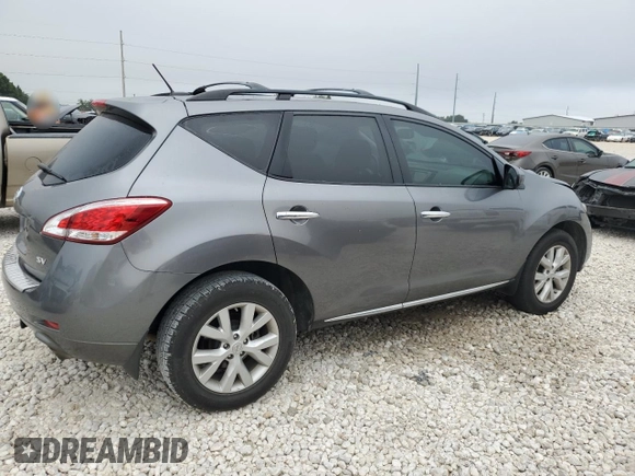 2013 Nissan Murano SL with VIN JN8AZ1MU5DW213515, listed as a Copart auction lot 69851154 with 136,565 mi miles and Salvage Title. Bid and sale history available at carsss.com. Image 3.
