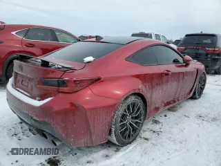 2015 Lexus RC F with VIN JTHHP5BC0F5002408, listed as a Copart auction lot 45125525 with 75,601 mi miles and Salvage Title. Bid and sale history available at carsss.com. Image 3.