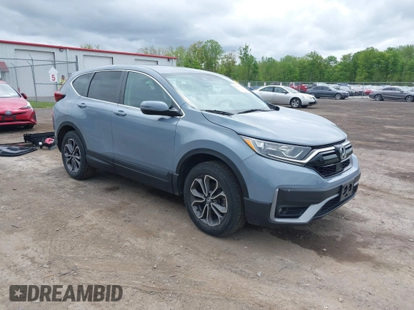 2021 Honda CR-V EX with VIN 2HKRW2H55MH628744, listed as a IAAI auction lot 42257771 with 34,369 mi miles and . Bid and sale history available at DreamBid. Image 1.