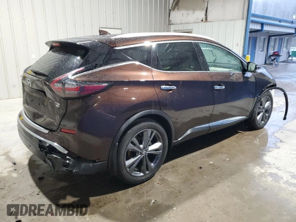 2021 Nissan Murano Platinum z VIN 5N1AZ2DSXMC140879, wystawiony jako Copart lot #51484265 z przebiegiem 64 400 mil mil oraz Szkoda całkowita • Salvage title. Historia ofert i sprzedaży dostępna na DreamBid. Obrazek 3.