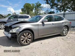 2011 Infiniti M37 with VIN JN1BY1AR9BM370205, listed as a Copart auction lot 73017334 with 166,301 mi miles and Salvage Title. Bid and sale history available at carsss.com. Image 1.
