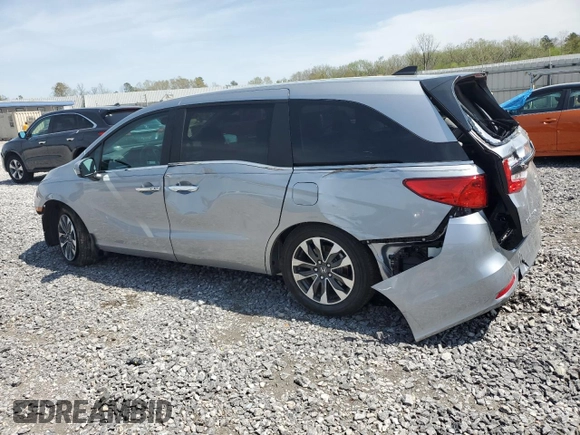 2024 Honda Odyssey EX-L with VIN 5FNRL6H63RB046690, listed as a Copart auction lot 51444685 with 7,829 mi miles and Salvage Title. Bid and sale history available at DreamBid. Image 2.