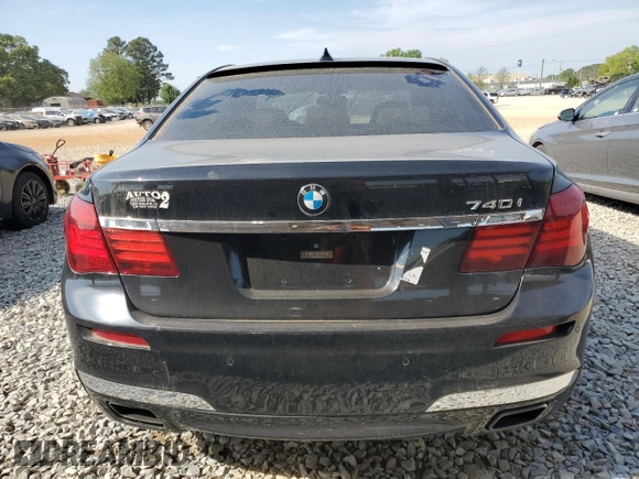 2015 BMW 7 Series 740i with VIN WBAYA6C58FD826779, listed as a Copart auction lot 53780095 with 139,104 mi miles and Clean Title. Bid and sale history available at carsss.com. Image 6.