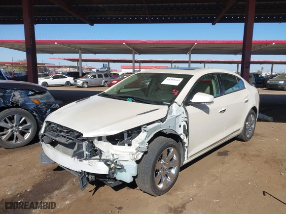 2012 Buick LaCrosse Leather with VIN 1G4GC5E36CF346542, listed as a IAAI auction lot 41360669 with 127,333 mi miles. Bid and sale history available at carsss.com. Image 2.