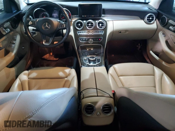 2017 Mercedes-Benz C 300 with VIN 55SWF4KB2HU231119, listed as a Copart auction lot 50199945 with 135,564 mi miles and Clean Title. Bid and sale history available at carsss.com. Image 8.