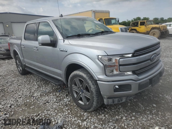 2020 Ford F-150 XL with VIN 1FTEW1E49LKE72101, listed as a Copart auction lot 55880205 with 32,496 mi miles and Salvage title. Bid and sale history available at DreamBid. Image 4.
