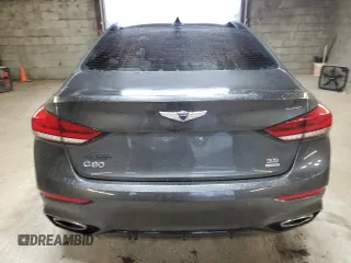 2019 Genesis G80 3.8L with VIN KMTFN4JEXKU324695, listed as a Copart auction lot 72415734 with 39,787 mi miles and Salvage Title. Bid and sale history available at carsss.com. Image 6.