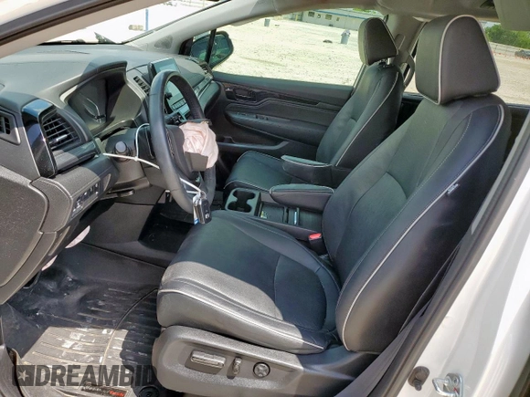 2022 Honda Odyssey Elite with VIN 5FNRL6H95NB066055, listed as a Copart auction lot 59258315 with 43,570 mi miles and Salvage title. Bid and sale history available at DreamBid. Image 7.