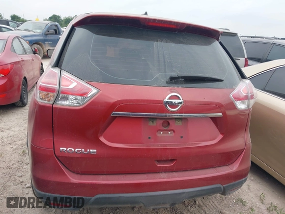 2016 Nissan Rogue SV with VIN KNMAT2MT7GP631857, listed as a IAAI auction lot 41933428 with 172,055 mi miles. Bid and sale history available at carsss.com. Image 16.