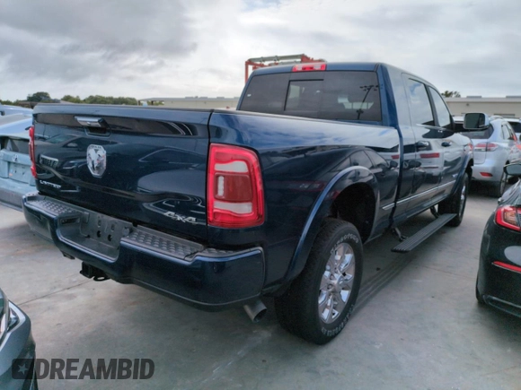 2022 Ram 2500 Limited with VIN 3C6UR5TL1NG366909, listed as a Copart auction lot 75076104 with Not provided miles and Non repairable. Bid and sale history available at DreamBid. Image 3.