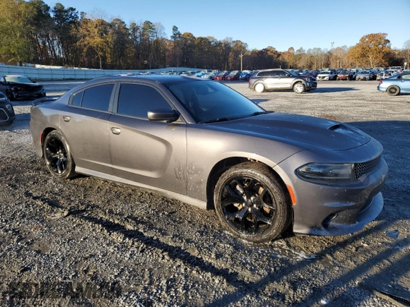 2019 Dodge Charger GT with VIN 2C3CDXHGXKH578962, listed as a Copart auction lot 81716694 with 90,943 mi miles and Salvage Title. Bid and sale history available at DreamBid. Image 4.
