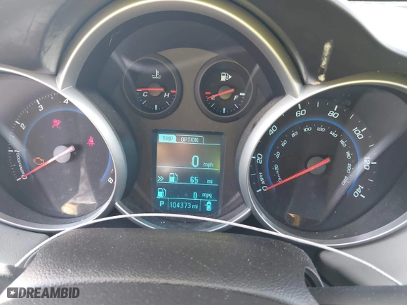 2013 Chevrolet Cruze LS with VIN 1G1PA5SH6D7313782, listed as a IAAI auction lot 41806417 with 104,373 mi miles. Bid and sale history available at carsss.com. Image 7.