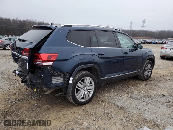 2019 Volkswagen Atlas SEL with VIN 1V2ER2CA7KC607587, listed as a Copart auction lot 43619275 with 125,184 mi miles and Clean title. Bid and sale history available at DreamBid. Image 3.