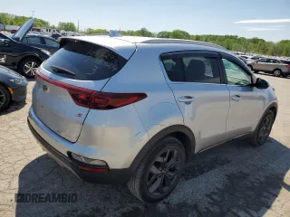 2020 Kia Sportage S with VIN KNDP6CACXL7640316, listed as a Copart auction lot 51828654 with 51,625 mi miles and Salvage Title. Bid and sale history available at carsss.com. Image 3.