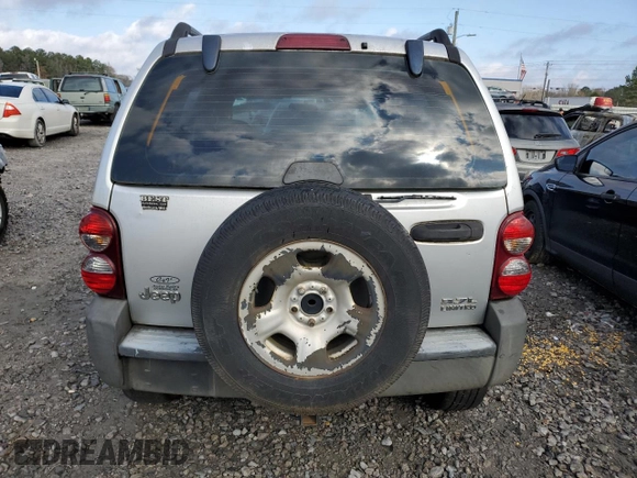 2007 Jeep Liberty Sport with VIN 1J4GK48K87W507123, listed as a Copart auction lot 86527364 with 225,215 mi miles and Salvage Title. Bid and sale history available at DreamBid. Image 6.