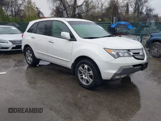 2008 Acura MDX Tech/Pwr Tail Gate with VIN 2HNYD28698H543683, listed as a IAAI auction lot 42025663 with 142,931 mi miles. Bid and sale history available at carsss.com. Image 1.