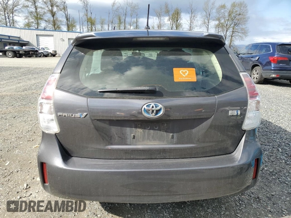 2017 Toyota Prius v Two with VIN JTDZN3EU4HJ058432, listed as a Copart auction lot 52978515 with Not Provided miles and Salvage Title. Bid and sale history available at carsss.com. Image 6.