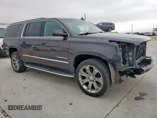 2015 GMC Yukon XL SLT with VIN 1GKS1HKC0FR718202, listed as a Copart auction lot 46185405 with 113,862 mi miles and Salvage Title. Bid and sale history available at carsss.com. Image 4.