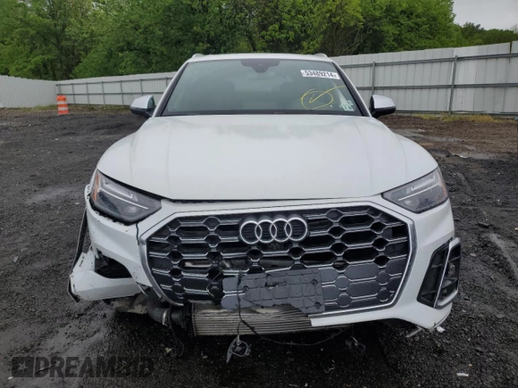 2021 Audi SQ5 Premium Plus with VIN WA1B4AFY9M2029016, listed as a Copart auction lot 53489214 with 23,306 mi miles and Salvage Title. Bid and sale history available at DreamBid. Image 5.