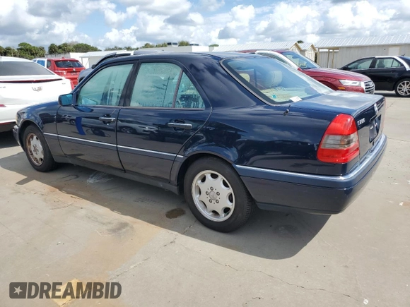 1996 Mercedes-Benz C with VIN WDBHA28E3TF392659, listed as a Copart auction lot 75169934 with Not Provided miles and Salvage Title. Bid and sale history available at carsss.com. Image 2.