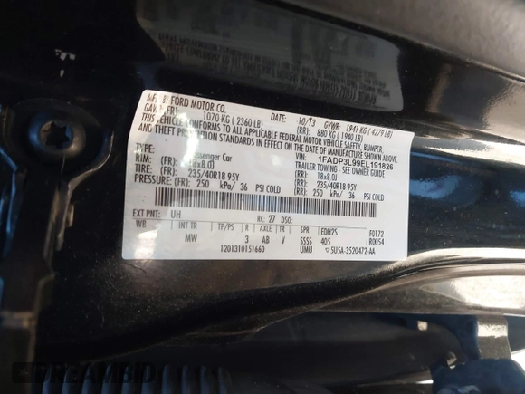 2014 Ford Focus ST with VIN 1FADP3L99EL191826, listed as a IAAI auction lot 41526553 with 131,131 mi miles and . Bid and sale history available at carsss.com. Image 9.