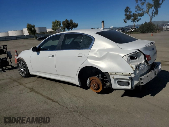 2013 Infiniti G37 Journey with VIN JN1CV6AP8DM713324, listed as a Copart auction lot 46168155 with Not provided miles and Non repairable. Bid and sale history available at DreamBid. Image 2.