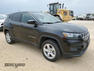 2023 Jeep Compass Sport with VIN 3C4NJDANXPT509952, listed as a Copart auction lot 53967145 with 10,571 mi miles and Clean title. Bid and sale history available at DreamBid. Image 4.