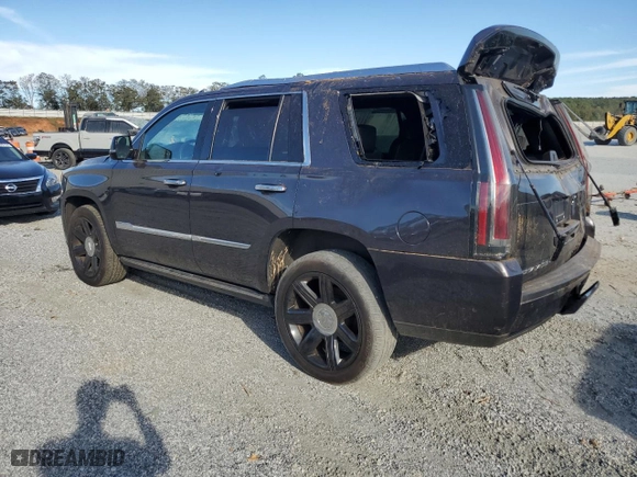 2017 Cadillac Escalade Platinum with VIN 1GYS4DKJ1HR354671, listed as a Copart auction lot 77090654 with 108,495 mi miles and Salvage Title. Bid and sale history available at carsss.com. Image 2.